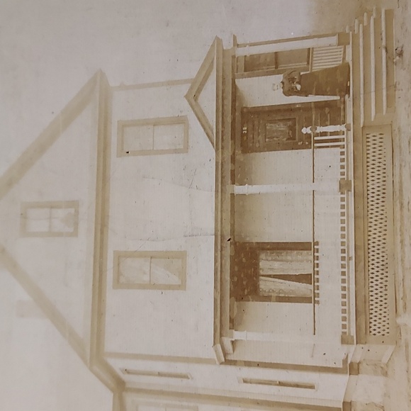 Antique Cabinet Card Photos of Houses Marked W E Smith Reading Mass - Picture 10 of 10